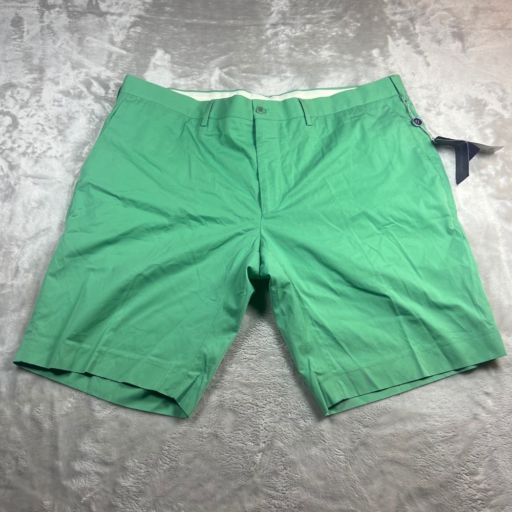NWT Ralph Lauren Purple Label Mens 38 Shorts Green Cotton Luxury Made in Romania - Picture 2 of 8